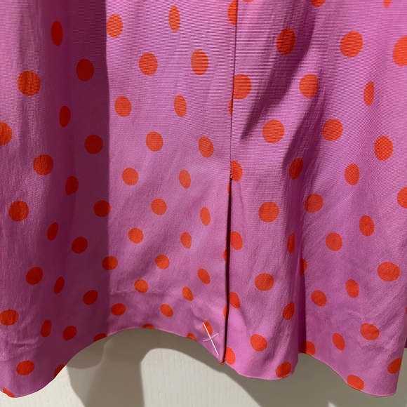 J. Crew Sheath Faille Magenta Polka Dot Dress - Picture 8 of 10